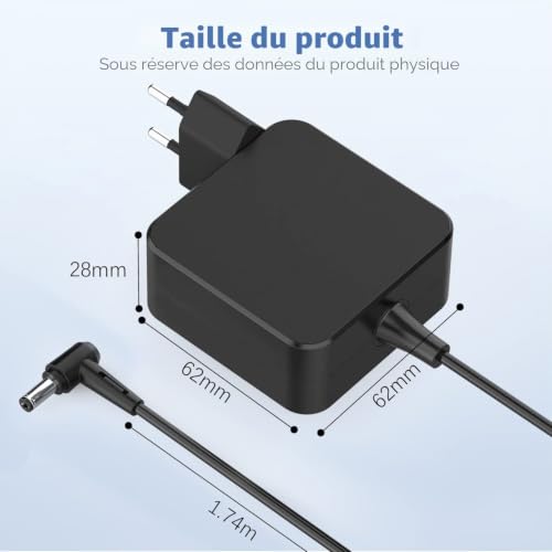 45W 20V 2,25A Chargeur pour Lenovo IdeaPad ADL45WCG Alimentation 4,0x1,7mm – vue 5