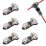 aninako 1ピンT型配線 エレクトロタップ 接続 配線コネクター 簡単に速く配線取り付け ギボシ 分岐 配線 接続端子 車用端子【5個セット】