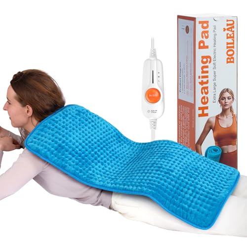 Boileau Electric Heating Pad for Back Pain and Period Cramps