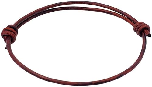 Miniatura 2 de 1.5 mm Men Genuine Leather Bracelet - Handmade Adjustable Cuff, Mens Minimalism Leather Wrap Wristband, Simple Accessories, Premium Leather, Women