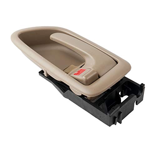 Front Rear Interior Inside Door Handle Left Driver Side Fit For 2000-2004 Toyota Avalon 2001-2007 Toyota Sequoia 2004-2006 Toyota Tundra (Crew Cabs Only) Oe# 81282 - Beige #TOP4