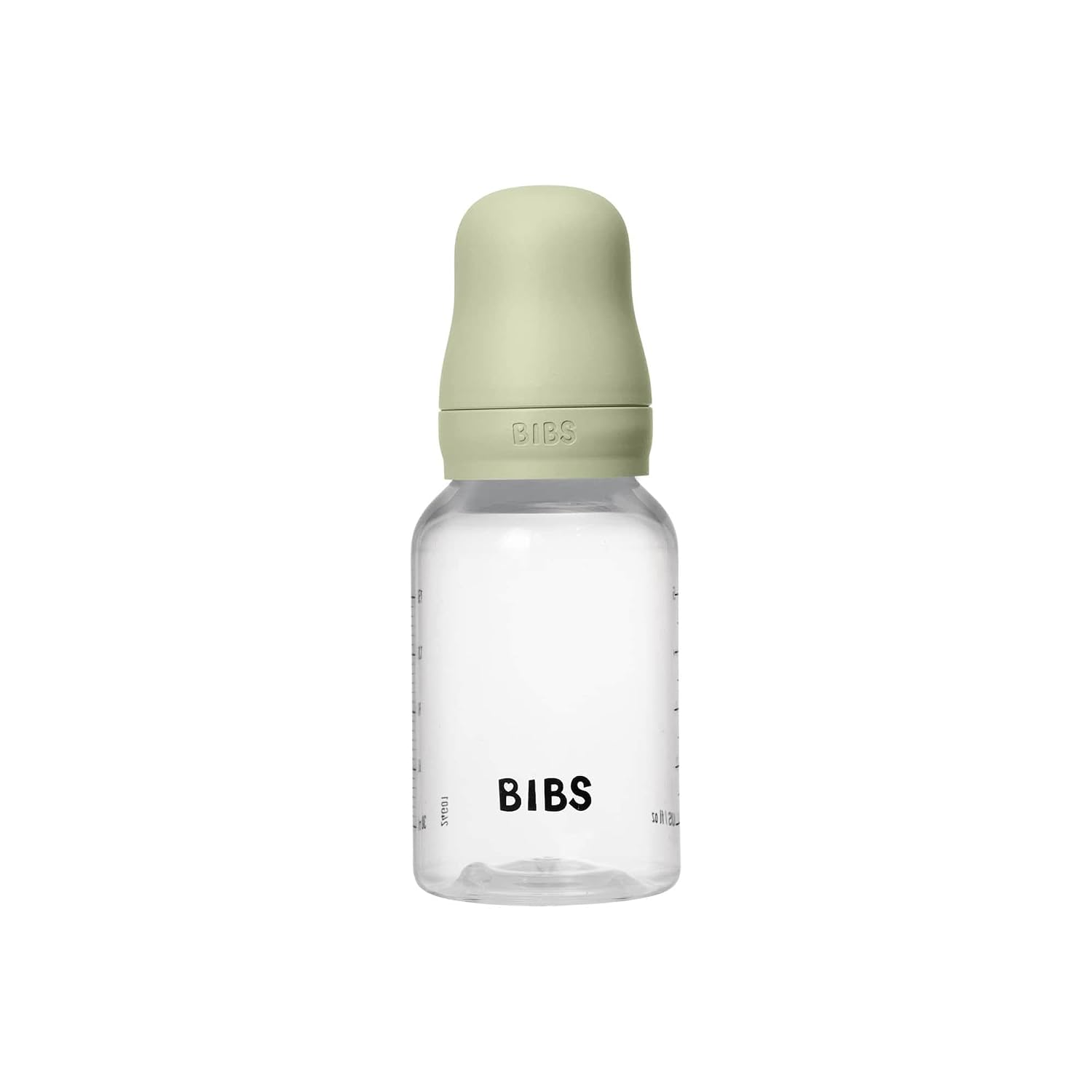 BIBS Plastic Baby Bottle, 5.1 oz, 1-Pack, Natural Rubber Latex Nipple, Sage image 4