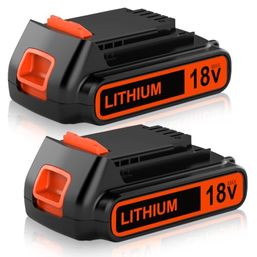 2 Batteria di Ricambio per Black Decker Batteria 18V 3.0Ah