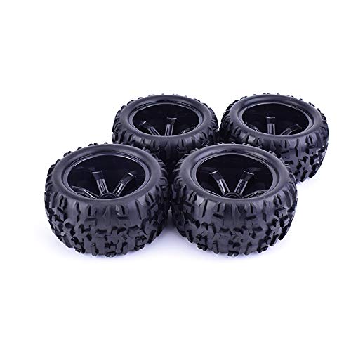 ZD Racing 4Pcs 150mm Wheel Rim and Tires 17mm Hex Hub for 1/8 Monster Bigfoot Truck Traxxas HSP Off Road HPI RC Car Accessories