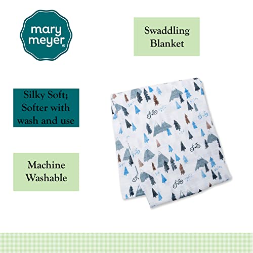 Lulujo Baby 100% Cotton Muslin Swaddle Blanket, 47 X 47-Inches, Mountain Top #TOP3