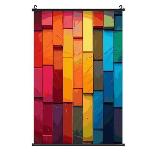 Poster en toile suspendre imperméable art mural intérieur multi-tailles salon BWQMNT