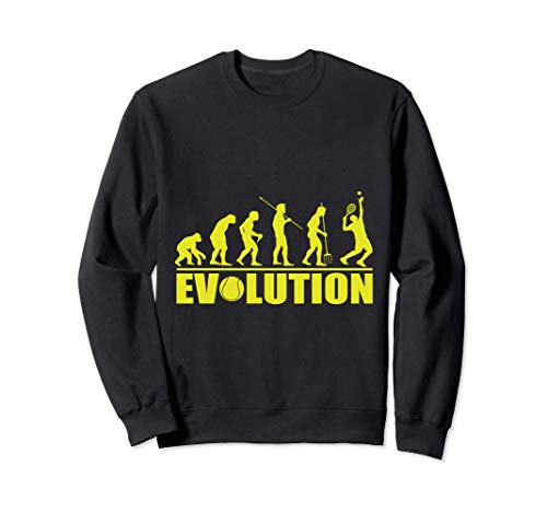 Evolution Funny Tennis Player Team Sport Felpa