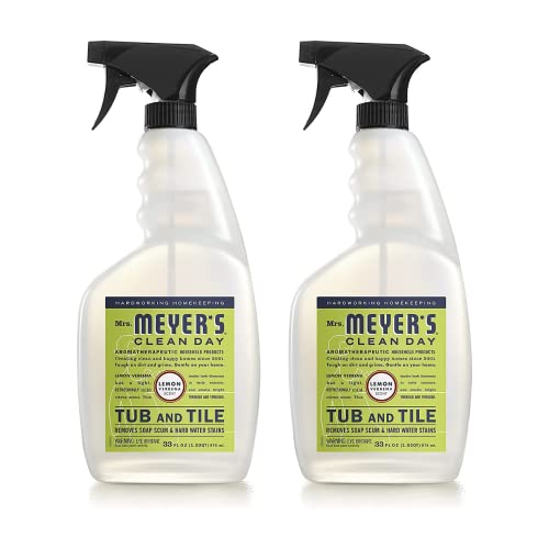 Mrs. MEYER'S CLEAN DAY Lemon Verbena Tub and Tile Cleaner 33 Fl Oz (Pack of 2)