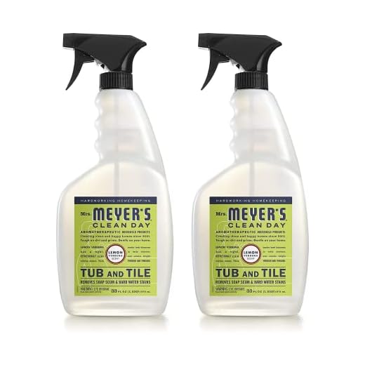 Tub & Tile Cleaner, Lemon Verbena 33 Oz by Mrs Meyers (Pack of 2)