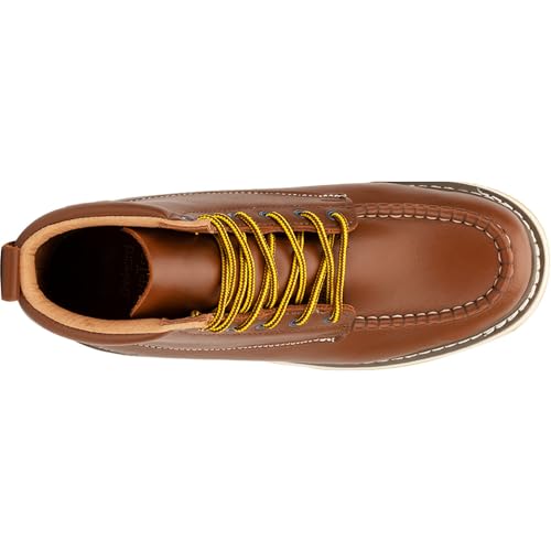 Men's SureTrack 6" & 8'' Leather Soft Toe Work Boot for Men, Welt Construction, Oil/Slip Resistant, Wedge Sole, Moc Toe Men's Work Boots, EH, 84994 & 869944