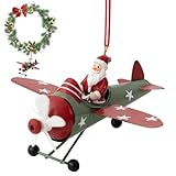 Robuste et vibrant : grâce au matériau en fer résistant à l'usure, décorations du Père Noël ne se décolorent pas et ne se déforment pas facilement. Leur utilisation pendant des années ajoutera un charme festif à votre sapin de Noël.