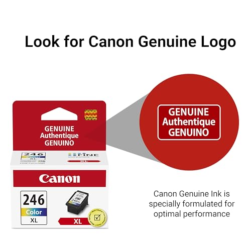 Image of Canon CL-246 XL Genuine Color Ink Cartridge, Compatible with iP2820, MG2420 /2924 /2920 /3020 /2522 /2525, MX492, TS3120 /302 /302a /202 /202a /4520 /3320