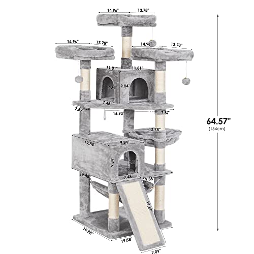 Bewishome Large Cat Tree Condo Bundle With Large Cat Tower For Indoor Cats With Sisal Scratching Board Perches Houses Cat Furniture Kitty Activity Center Kitten Play House Mmj05G20L #TOP4