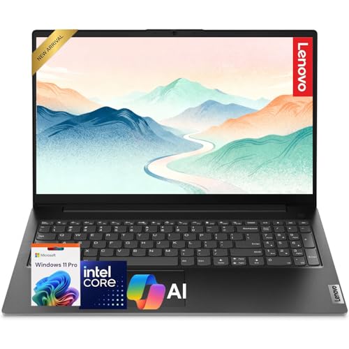 Image of Lenovo V15 15.6 inch FHD Display Laptop for Business & Productivity, Intel Powerful Processor, 24GB RAM, 2TB SSD, 11H Battery, Privacy Shutter, Dolby Audio, Quiet Keyboard, Windows 11 Pro