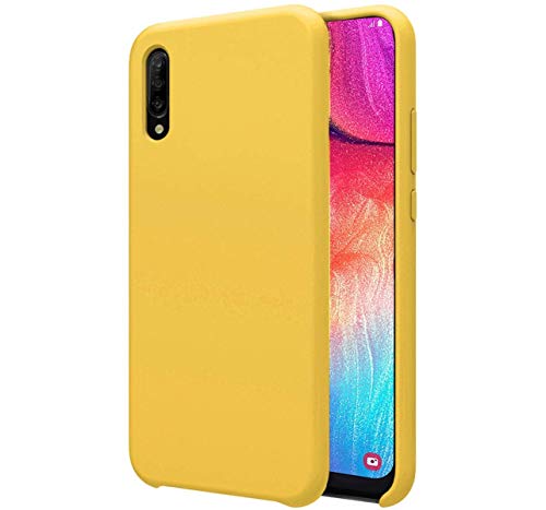 Funda Silicona Líquida Ultra Suave para Samsung Galaxy A50 / A50s / A30s Color Amarilla