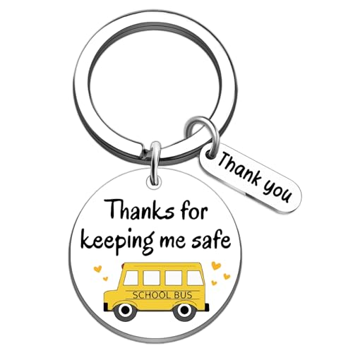 Bus Aide Appreciation Gifts School Bus Driver Appreciations Gifts Bus Driver Keychain Bus Monitor Appreciation Gift for Men New Drivers Bus Aide Birthday Christmas Retirement Back to School Gift