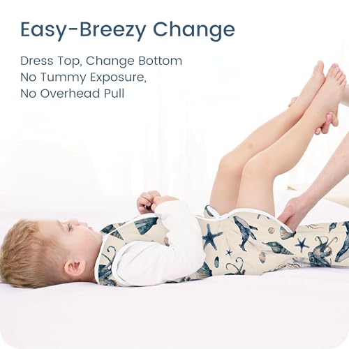 Image of Sleep Sack 0-6 Months 1.0 TOG, Swaddle Transition Sleeping Bag, Premium Baby Wearable Blanket with 2-way Safe Zipper All Season Sleep Sacks