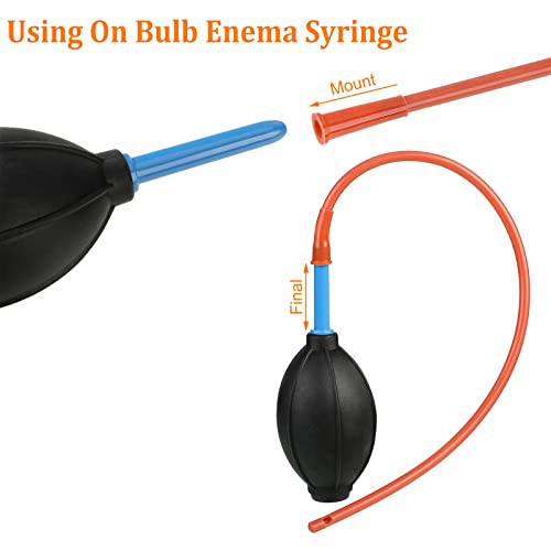 Image of Tondiamo 10 Pieces 15 Inch x 18fr Rubber Enema Tubes Colon Tubes for Coffee Enemas Higher Colon Cleanse for Secure