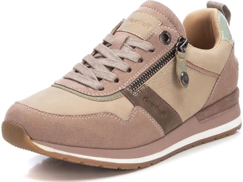 REFRESH - Zapatilla Cierre de Cremallera para Mujer, Color: Marron, Talla: 38