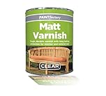 Varnish for Wood 300ML - MATT Finish Wood Metal Concrete Interior Exterior Wood Clear Varnish