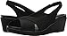 Crocs Women's Leigh Ann Slingback Wedge Sandal Black, 8 M US