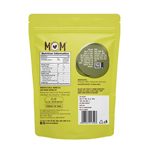 Image of MOM - Meal of the Moment, Roasted Pistachio, 39g / 48g (Pack of 6) - Rich source of fiber | High in Protein | Smart Snack | Dry Fruit