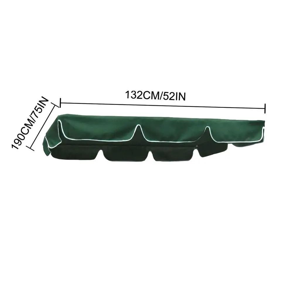 Copertura Amaca Copertura Superiore per Altalena, Sostituzione, tettoia Antipioggia per Altalena da Veranda, Protezione UV Impermeabile, Sedile per Altalena da Giardino Copri Dondolo(75x52in)