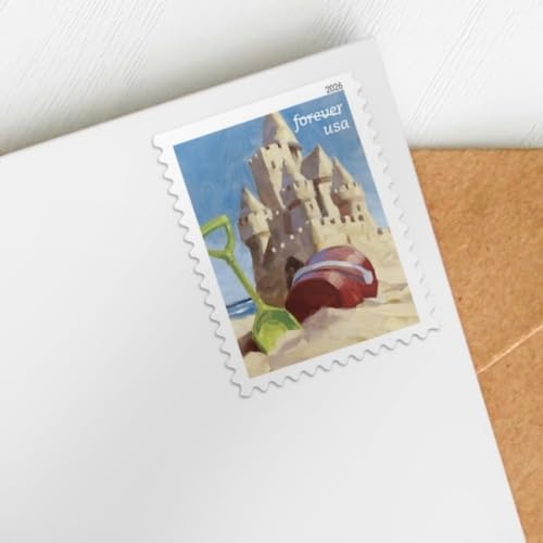 A Day at the Beach 2026 (2 Books of 20) Four Scenes of Seaside Charm First-Class Mail Forever Postage Stamps by United States Postal Service - Used condition - Image 3