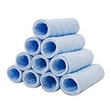 OPUSS Lot de 10 couches en coton lavable réutilisable haute absorption douce pour nouveau-né
