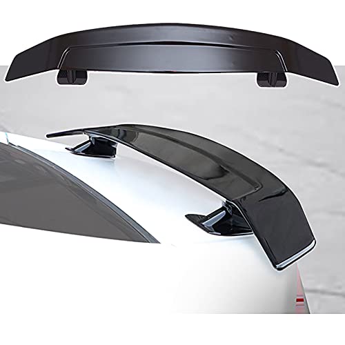 HEWXWX Universal GT Racing Sport Sedan Spoiler - 133cm Rear Trunk Boot Ducktail Lip Wings, Car Paste Install - Black