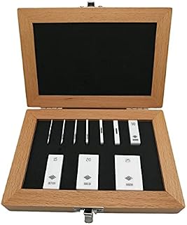 MeterTo Ceramic Gage Blocks Measuring Block Set for Micrometer, 10 Pieces 1-25mm, Grade 1, JIS B 7506