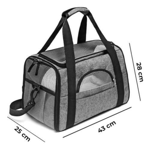 Bolsa de Transporte Pet Passeios Férias Viagens Avião Carro para Cães Gatos Perigot