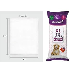 Premium Formulations XL FLUSHABLE Pet Wipes - Deodorizing,Grooming Wipes for Dogs & Cats - Earth-Friendly, Hypoallergenic Value Buy (6 Packs x 48 Wipes = 288 Wipes) Premium Formulations XL FLUSHABLE Pet Wipes – Deodorizing,Grooming Wipes for Dogs & Cats – Earth-Friendly, Hypoallergenic Value Buy (6 Packs x 48 Wipes = 288 Wipes)