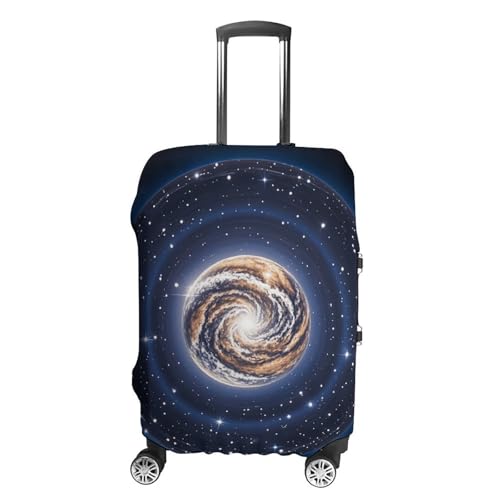 Celestial Body Elastic Luggage Cover Suitcase Protector for 19-32 Inch Suitcases | Universal Stretchable Travel Bag Cover | Anti-Scratch, Washable with Zipper Closure S