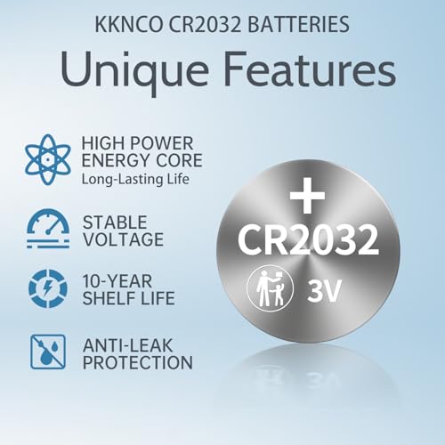 KKNCO CR2032 Key Fob Battery