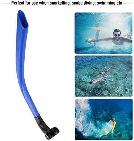 Snorkel Set,Silicone Swimming Front Breathing Tube Training Professional Adults Snorkel Diving Tube(Blue)