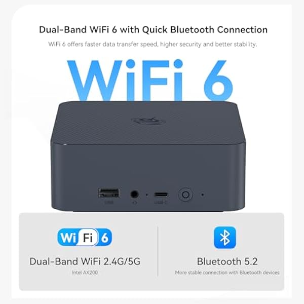 Мини-ПК Beelink EQi12 Intel Core i3 1220P 10C 12T до 4 4 ГГц 16 ГБ DDR4 RAM 500 ГБ M.2 PCIe4.0 SSD Windows 11 Pro mini PC двойной 4K дисплей WiFi 6 BT5.2 Dual Gigabit LAN