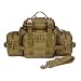 Huntvp Taktisch Hüfttasche Molle 3Way Gürteltasche wasserdichte Bauchtasche Tactical Crossbody Multifunktional Waistbag Bumbag Militär für Laufen Camping Wandern Trekking - Braun