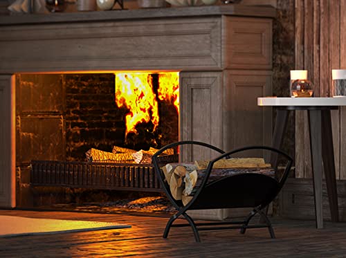 Fireplace Log Holder Folding Firewood Rack Indoor, Outdoor Firewood Rack,Stacking Rack,Storage Rack for Firewood by Fire Beauty - Thumbnail 7