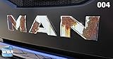 Aufkleber Motiv Rost W.B.A. Aufkleber passend für Man Emblem TGS Euro 6 ab Bj. 2013 Motiv Rost 2