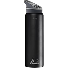 Laken Unisex - Adult Thermos TJ10N Thermos Flask, Black, 18/8-1L