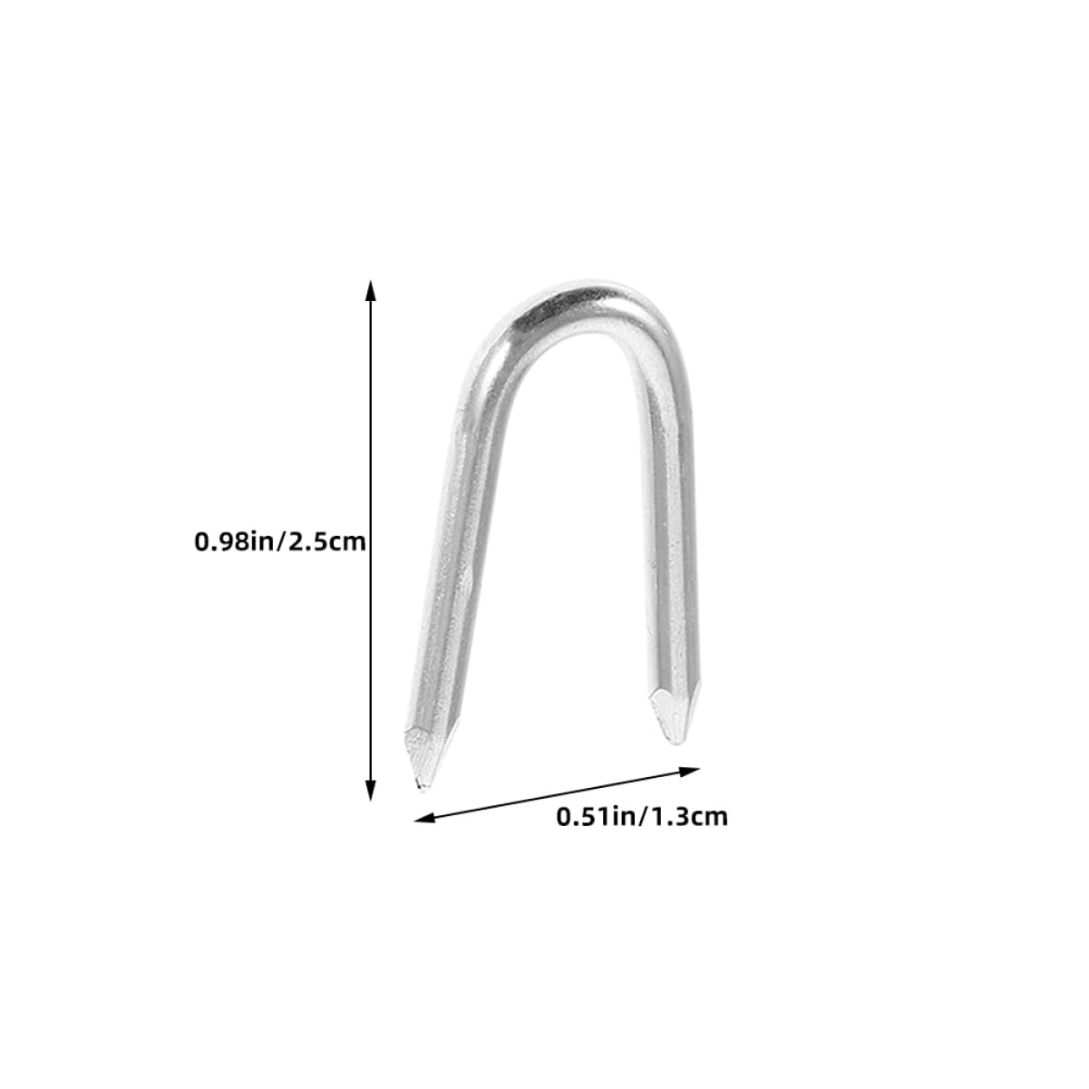 200pcs High Strength Fence Nails u Shaped Fasteners Fencing Screws Wire Mesh Fixers for Agricultural Garden