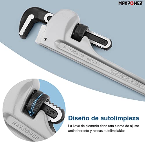 Llave stilson de 14 pulgadas 11 Imagen adicional