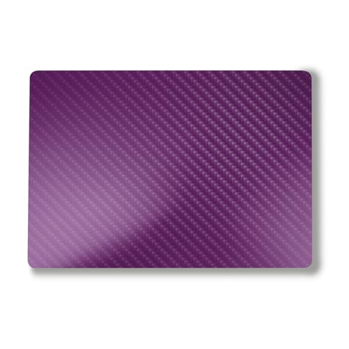 Carbon Fiber Laptop Skin Compatible with Alienware M18 R2 (2024) - Solid Purple - Premium 3M Vinyl Protective Wrap Decal Cover - Easy to Apply | Crafted in The USA by MightySkins