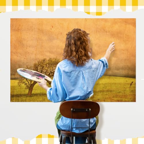 HunnmingRe 3 Pcs Large Blank Kraft Paint Paper Banners DIY Blank Banners for Indoor Display, Kraft Paper Banner for Wall Signs Painting Birthday Graduation Wedding Party Decoration(3 x 4 Feet)