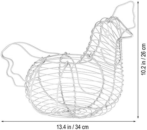 White Eggs Storage Basket Chicken Egg Holder Vegetables Container