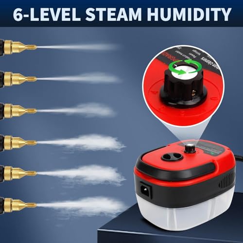Handheld Steam Cleaner, 2500W High Pressure Steamer for Cleaning Portable Cleaning Machine with 3 Brush and 1000ml Tank for Kitchen, Floor,Toilet, Bathroom, Car Seats - Thumbnail 2