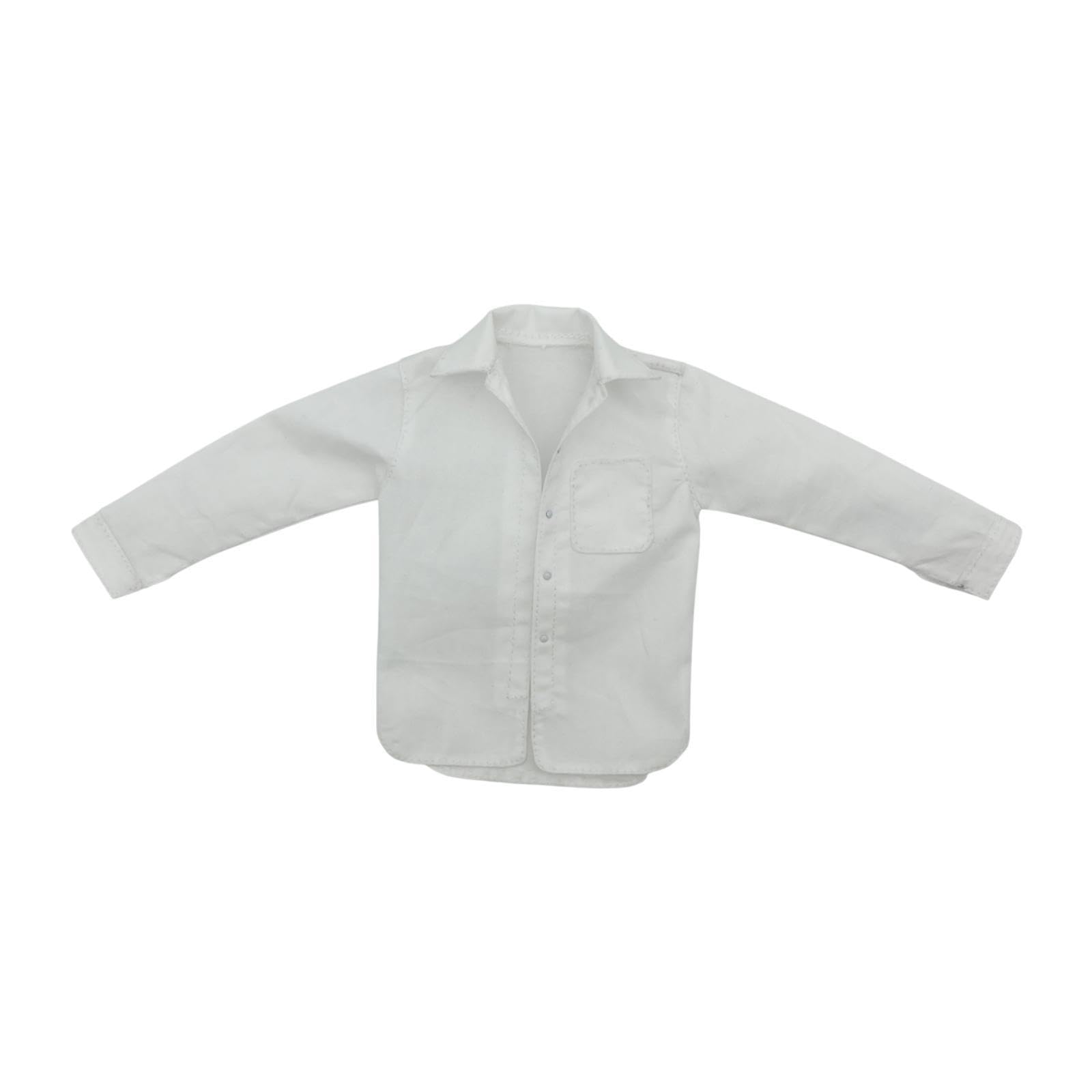 grey dress shirt white buttons 1/6th scale figure amazon Buy MERISHOPP 1/6 Male Casual Practical Figurines Costume for 12