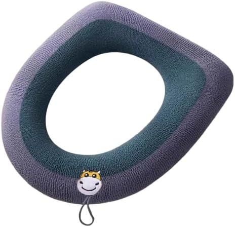 Thicker Bathroom Toilet Seat Cover Pad with Hanging for Home Universal (G)