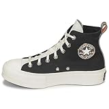 CONVERSE Chuck Taylor All Star Lift Platform Tortoise, Sneaker Mujer, Black Egret Tawny Owl, 39.5 EU